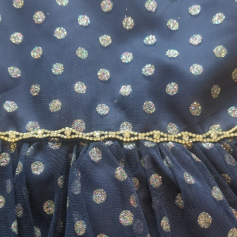 Dress Girls Special Occasions By Rare Editions Size 6 Sparkle & Polka dots Fancy